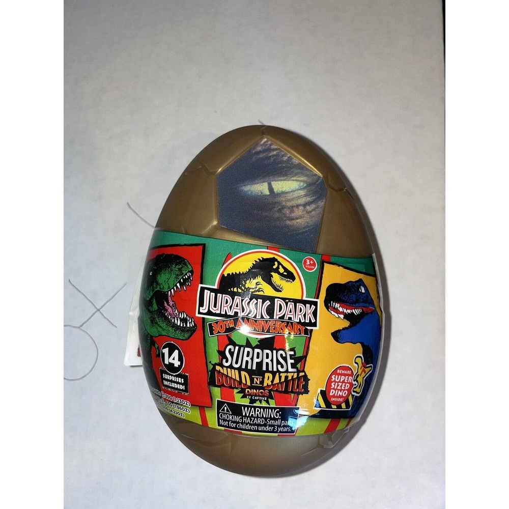 Jurassic Park Captivz 30th Anniversary Egg Dinosaur Figure 7" Egg T-Rex Large